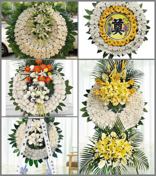 湖北黄石市阳新县浮屠镇华道村花圈速递